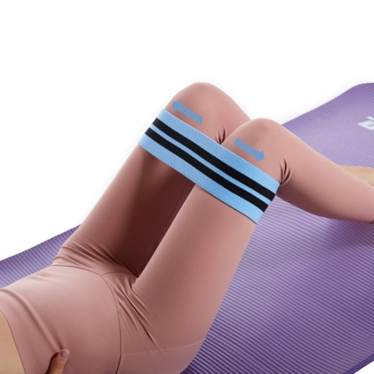 2 pezzi di fascia elastica per squat yoga con fascia di resistenza per squat, dimensioni:, 66 x 8cm（Blue）, 76 x 8cm（Pink）, 86 x 8cm（Gray）