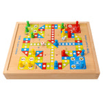 Gioco da tavolo multifunzionale 5 in 1 in legno ecologico