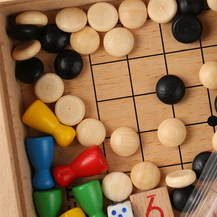Gioco da tavolo multifunzionale 5 in 1 in legno ecologico