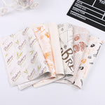 2 confezioni di carta oleata per torte, carta da forno, carta per hamburger, Classical Newspaper, Color Pastry, Orange Tower, White English, Coffee English, Wheat English, Pure White, Thick Kraft Paper, Gray Tower, Brown Pastry