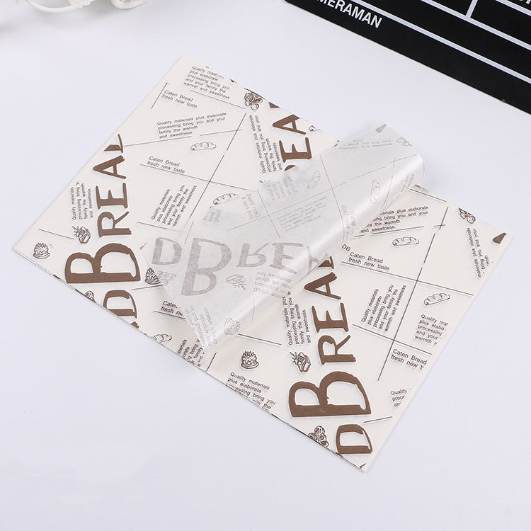 2 confezioni di carta oleata per torte, carta da forno, carta per hamburger, Classical Newspaper, Color Pastry, Orange Tower, White English, Coffee English, Wheat English, Pure White, Thick Kraft Paper, Gray Tower, Brown Pastry