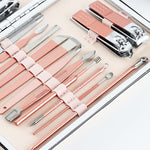Tagliaunghie 18 in 1 in acciaio inox set manicure