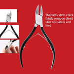 Set 9 in 1 strumenti per manicure e pedicure in acciaio inox