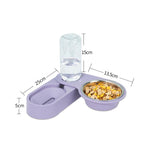 Forniture per animali domestici Ciotola per cibo per cani e gatti Ciotola doppia rotante pieghevole, Green Without Bowl, Purple Without Bowl, Pink Without Bowl, Gray Without Bowl, Green With Bowl, Purple With Bowl, Pink With Bowl, Gray With Bowl