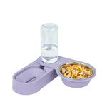 Forniture per animali domestici Ciotola per cibo per cani e gatti Ciotola doppia rotante pieghevole, Green Without Bowl, Purple Without Bowl, Pink Without Bowl, Gray Without Bowl, Green With Bowl, Purple With Bowl, Pink With Bowl, Gray With Bowl