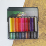 Matite colorate per disegno oleoso in scatola di latta da 72 colori, 72-Color Pencils
