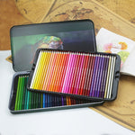 Matite colorate per disegno oleoso in scatola di latta da 72 colori, 72-Color Pencils