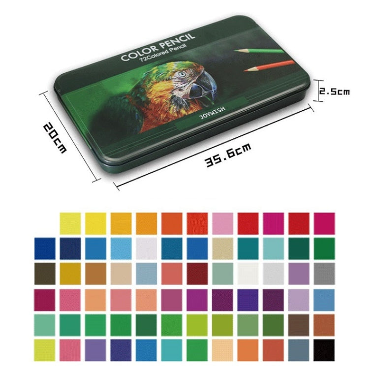 Matite colorate per disegno oleoso in scatola di latta da 72 colori, 72-Color Pencils