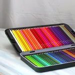 Matite colorate per disegno oleoso in scatola di latta da 72 colori, 72-Color Pencils