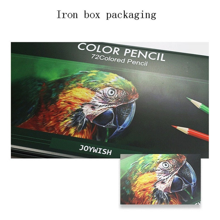 Matite colorate per disegno oleoso in scatola di latta da 72 colori, 72-Color Pencils