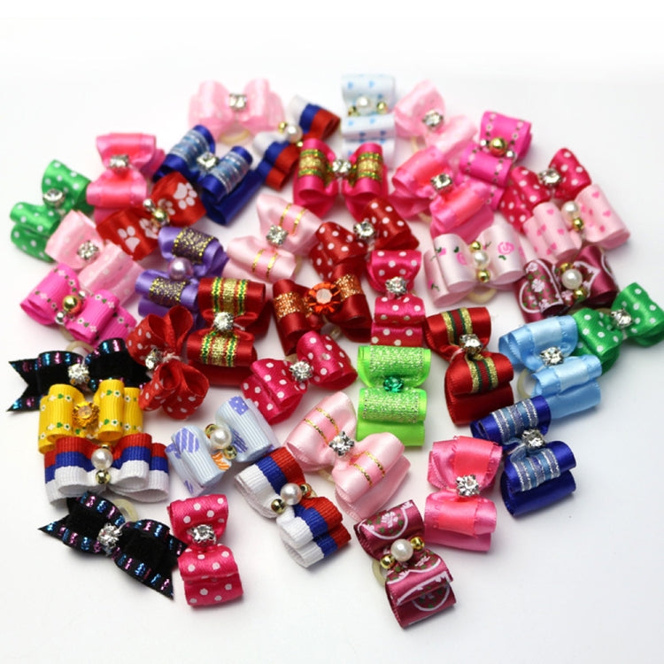 2 Cravatte per Cani con Fiocco in Tessuto 3x2 cm
