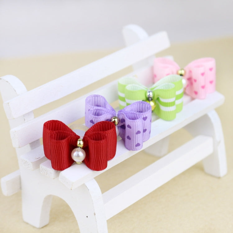2 cravatte per cani con fiocco adorabile fatte a mano per cani da compagnia, Loverly Bowknot Dog Ties
