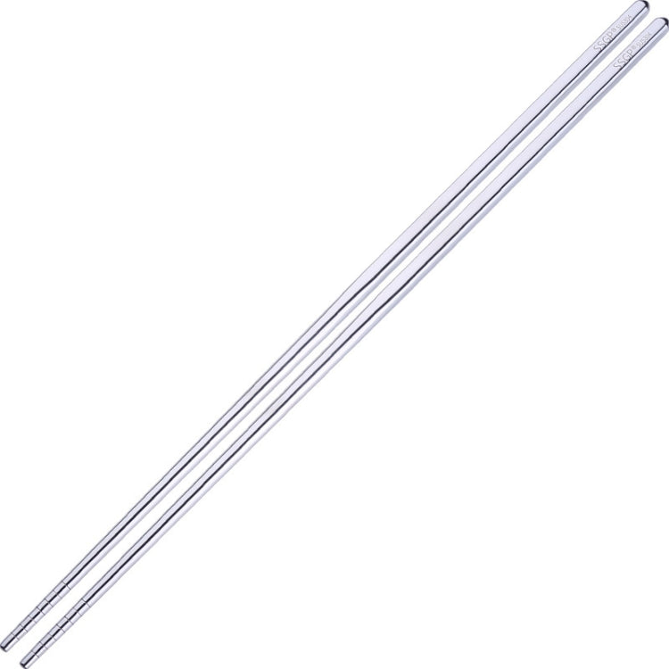Set 3 Paia Bacchette Lunghe Antiscivolo in Acciaio 36cm