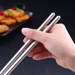 SSGP 3 Paia di Bacchette Estese Bacchette Lunghe Antiscivolo Antiscottatura in Acciaio Inossidabile Bacchette per Tagliatelle Bacchette per Pentola Calda, 36cm