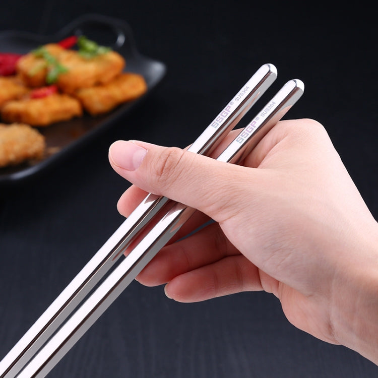 SSGP 3 Paia di Bacchette Estese Bacchette Lunghe Antiscivolo Antiscottatura in Acciaio Inossidabile Bacchette per Tagliatelle Bacchette per Pentola Calda, 36cm