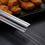 SSGP 3 Paia di Bacchette Estese Bacchette Lunghe Antiscivolo Antiscottatura in Acciaio Inossidabile Bacchette per Tagliatelle Bacchette per Pentola Calda, 36cm