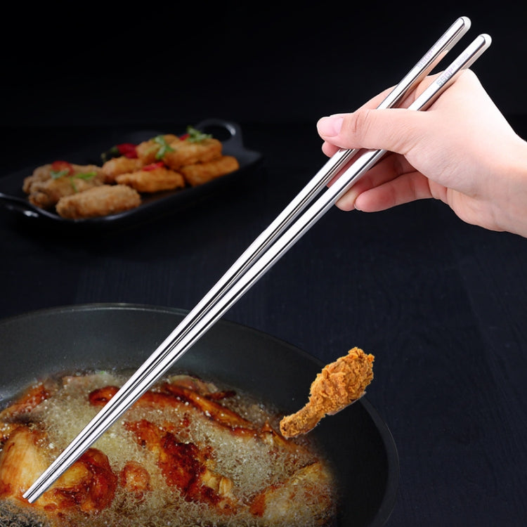 SSGP 3 Paia di Bacchette Estese Bacchette Lunghe Antiscivolo Antiscottatura in Acciaio Inossidabile Bacchette per Tagliatelle Bacchette per Pentola Calda, 36cm