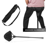 Sgabello pieghevole per esterni Sedile per accodamento portatile Pesca Mazza Sgabello pieghevole telescopico, Folding Stool