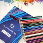 Set completo di versione inglese a matita colorata per studenti a 72 colori, 72-color Pencil English Version Set