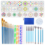 Strumento da disegno mandala da 53 pezzi con custodia, Drawing Tool