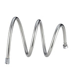Tubo doccia Scaldabagno Doccia a pioggia Bagno Doccia in acciaio inossidabile Tubo ugello in PVC, 1.5m Silver, 2m Silver, 1.5m Golden, 2m Gold