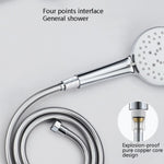 Tubo doccia Scaldabagno Doccia a pioggia Bagno Doccia in acciaio inossidabile Tubo ugello in PVC, 1.5m Silver, 2m Silver, 1.5m Golden, 2m Gold