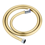 Tubo doccia Scaldabagno Doccia a pioggia Bagno Doccia in acciaio inossidabile Tubo ugello in PVC, 1.5m Silver, 2m Silver, 1.5m Golden, 2m Gold