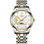 FNGEEN 2166 Orologio elettronico sportivo per studenti con tre occhi al quarzo cavo da uomo