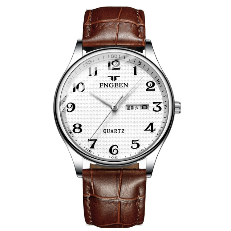 FNGEEN 7811 Orologio al quarzo con quadrante digitale grande per uomini di mezza età e anziani