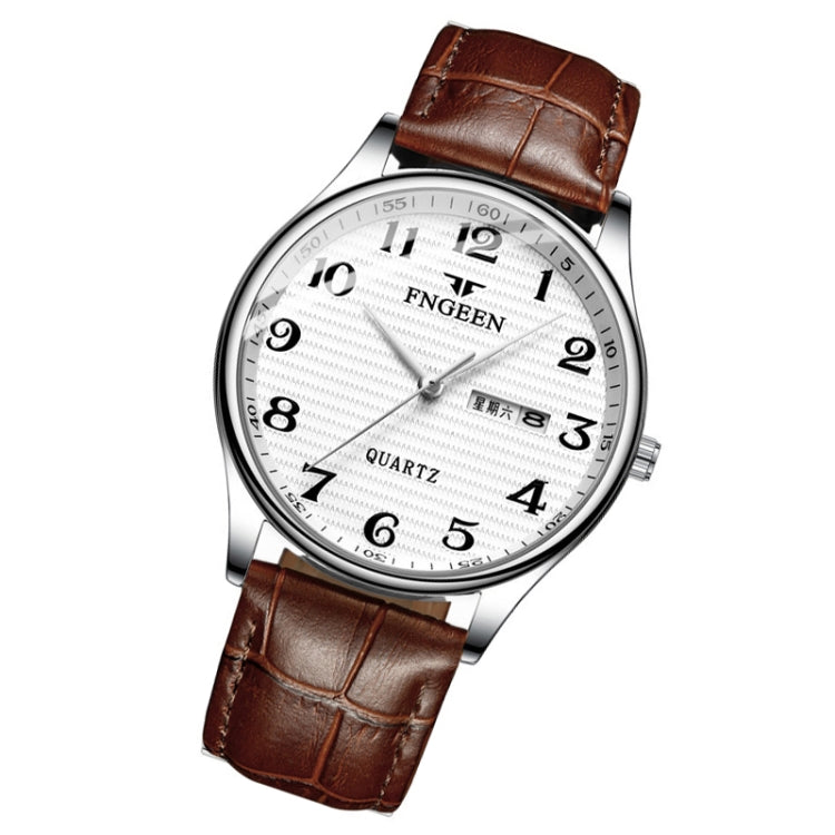 FNGEEN 7811 Orologio al quarzo con quadrante digitale grande per uomini di mezza età e anziani