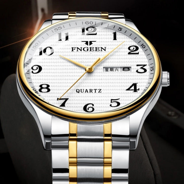 FNGEEN 7811 Orologio al quarzo con quadrante digitale grande per uomini di mezza età e anziani