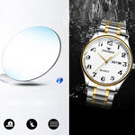 FNGEEN 7811 Orologio al quarzo con quadrante digitale grande per uomini di mezza età e anziani
