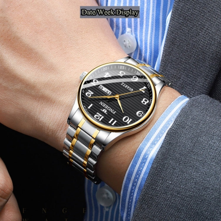 FNGEEN 7811 Orologio al quarzo con quadrante digitale grande per uomini di mezza età e anziani