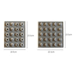 Stampo per torta in silicone da 3 pezzi Stampo per biscotti in silicone per caramelle dure con 25 griglie