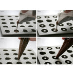 Stampo per torta in silicone da 3 pezzi Stampo per biscotti in silicone per caramelle dure con 25 griglie