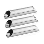 20 pezzi obliquo a doppia testa in acciaio inossidabile grande tubo a spirale strumento per croissant stampo per croissant antiaderente, 20 PCS Croissant Tool