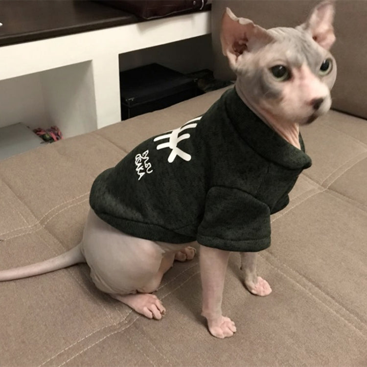 Autunno Inverno Abbigliamento per animali domestici Gilet per animali domestici Felpa con cappuccio a lisca di pesce per cucciolo di cane, S, M, L, XL, XXL
