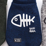 Autunno Inverno Abbigliamento per animali domestici Gilet per animali domestici Felpa con cappuccio a lisca di pesce per cucciolo di cane, S, M, L, XL, XXL