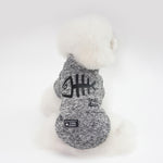 Autunno Inverno Abbigliamento per animali domestici Gilet per animali domestici Felpa con cappuccio a lisca di pesce per cucciolo di cane, S, M, L, XL, XXL
