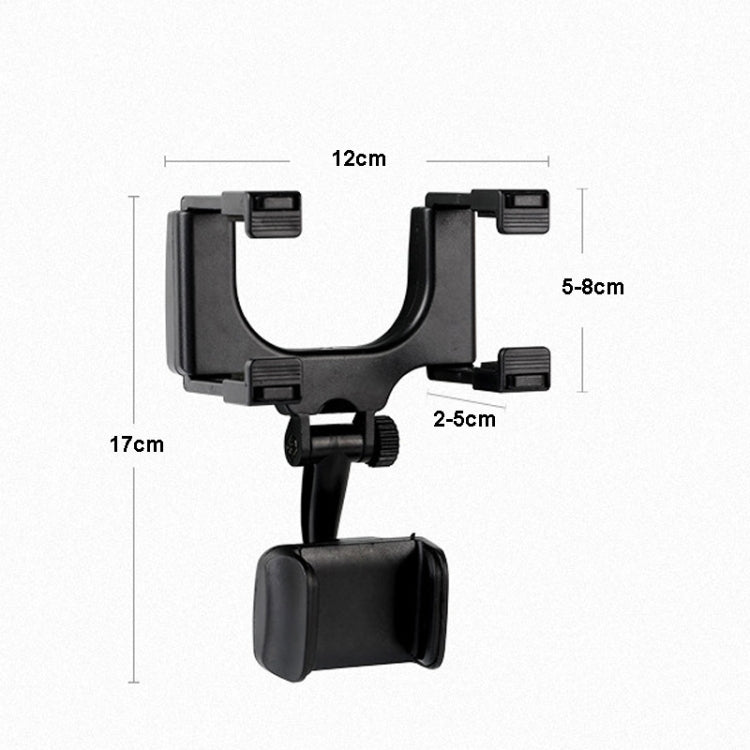 Clip di fissaggio del tachigrafo della staffa del telefono cellulare dello specchietto retrovisore dell'automobile da 2 pezzi, 2pcs Rearview Mirror Mobile Phone Bracket