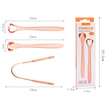 2 spazzole per la pulizia della lingua in acciaio inossidabile per l'alito cattivo, Tongue Scraper+Two-piece Set (Silver ), Tongue Scraper + Two-piece Set (Rose Gold )
