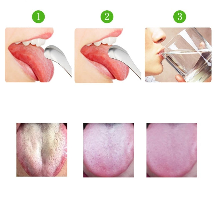 2 spazzole per la pulizia della lingua in acciaio inossidabile per l'alito cattivo, Tongue Scraper+Two-piece Set (Silver ), Tongue Scraper + Two-piece Set (Rose Gold )