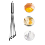 2 PCS Frusta manuale in acciaio inossidabile Perla di vetro Frusta per uova Utensili da cucina manuali per la casa da cucina, Type A 12 Inch, Type A 10 Inch, Type B 12 Inch, Type B 10 Inch, Type C 12 inch, Type C  10 Inch