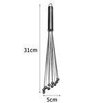 2 PCS Frusta manuale in acciaio inossidabile Perla di vetro Frusta per uova Utensili da cucina manuali per la casa da cucina, Type A 12 Inch, Type A 10 Inch, Type B 12 Inch, Type B 10 Inch, Type C 12 inch, Type C  10 Inch