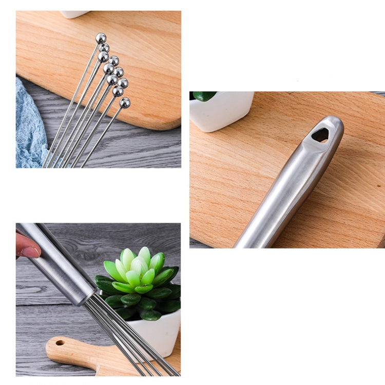 2 PCS Frusta manuale in acciaio inossidabile Perla di vetro Frusta per uova Utensili da cucina manuali per la casa da cucina, Type A 12 Inch, Type A 10 Inch, Type B 12 Inch, Type B 10 Inch, Type C 12 inch, Type C  10 Inch