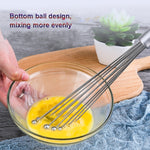2 PCS Frusta manuale in acciaio inossidabile Perla di vetro Frusta per uova Utensili da cucina manuali per la casa da cucina, Type A 12 Inch, Type A 10 Inch, Type B 12 Inch, Type B 10 Inch, Type C 12 inch, Type C  10 Inch
