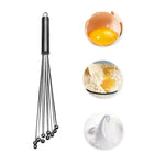 2 PCS Frusta manuale in acciaio inossidabile Perla di vetro Frusta per uova Utensili da cucina manuali per la casa da cucina, Type A 12 Inch, Type A 10 Inch, Type B 12 Inch, Type B 10 Inch, Type C 12 inch, Type C  10 Inch