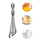 2 PCS Frusta manuale in acciaio inossidabile Perla di vetro Frusta per uova Utensili da cucina manuali per la casa da cucina, Type A 12 Inch, Type A 10 Inch, Type B 12 Inch, Type B 10 Inch, Type C 12 inch, Type C  10 Inch
