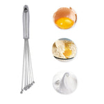 2 PCS Frusta manuale in acciaio inossidabile Perla di vetro Frusta per uova Utensili da cucina manuali per la casa da cucina, Type A 12 Inch, Type A 10 Inch, Type B 12 Inch, Type B 10 Inch, Type C 12 inch, Type C  10 Inch