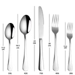 Set di posate da bistecca 20 in 1 in acciaio inossidabile, True Color, Golden, Rose Gold, Colorful, Black